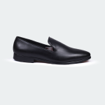 Caliber Shoes Black Slip On Formal Shoes For Men ( B 701 C )