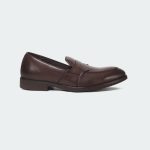 Caliber Shoes Coffee Penny Formal Shoes For Men ( Y 543 C )