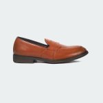 Caliber Shoes Coffee/R Penny Formal Shoes For Men ( Y 543 C )
