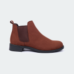 Caliber Shoes Coffee Chelsea Boots For Women ( 674 SR )
