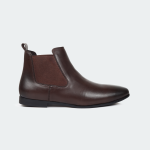 Caliber Shoes Coffee Chelsea Boots For Men ( MUSK B 480 C )