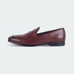 Caliber Shoes Wine Red Penny Formal Shoes For Men ( B 682 C ) - Image 3