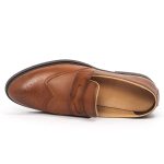 Caliber Shoes Coffee/R Penny Formal Shoes For Men ( Y506C ) - Image 4