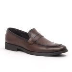 Caliber Shoes Coffee Penny Formal Shoes For Men ( T 654 C ) - Image 2