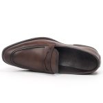 Caliber Shoes Coffee Penny Formal Shoes For Men ( T 654 C ) - Image 4