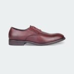 Caliber Shoes Wine-red  Lace Up Formal Shoes For Men ( CLAUDE Y542C )