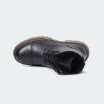 Caliber Shoes Black Lace Up Boots For Men ( ALEXANDER D503C) - Image 4
