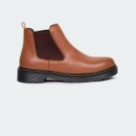 Caliber Shoes Brown Chelsea Boots For Men ( RAVEN M481G )