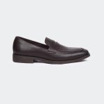 Caliber Shoes Coffee Penny Formal Shoes For Men (  GEORGE T657G )