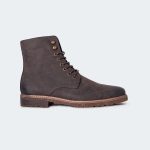 Caliber Shoes Coffee Lace Up Boots For Men (NICHOLAS A500R)