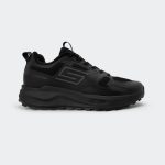 Caliber Shoes Black Sports Shoes For Men ( MOTION-X 758 )